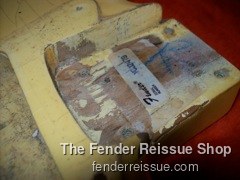 Fender Stratocaster- Reissue Strat Bodies — V002479 sticker