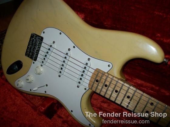 fender blonde stratocaster vintage custom color