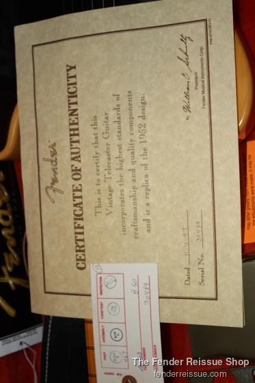 1997 Fender '52 Reissue Tele - SOLD — 105 0