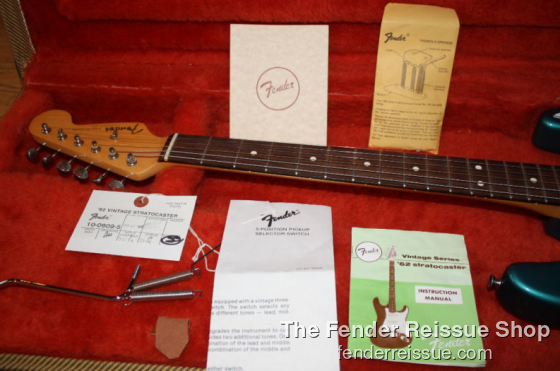 1989 Fender '62 Vintage Reissue Stratocaster - SOLD — 11127