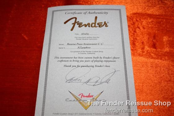 Fender Custom Shop Reverse Proto LTD Stratocaster Prototype - SOLD