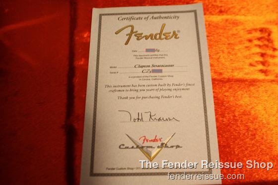 Fender Custom Shop Masterbuilt Eric Clapton Limited Edition Stratocaster - SOLD.