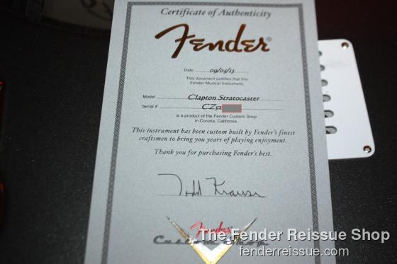 Fender Custom Shop Masterbuilt Eric Clapton Limited Edition Stratocaster