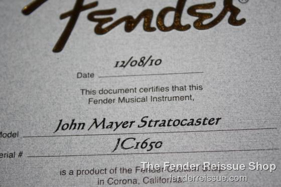 Fender John Mayer Limited Edition Black1 Custom Shop Masterbuilt Stratocaster