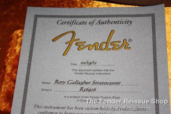 Fender Custom Shop Rory Gallagher Stratocaster SOLD. — 0